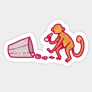 Monke business (no square) Sticker